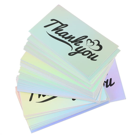 50 Pcs Shopping Thank You Card Cards Stickers with Envelopes Postcards