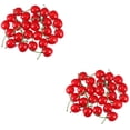 thumbnail image 1 of 50 Pcs Simulated Cherries Decor Crafts Fake Cherry Fruit Piece Pieces Red Foam, 1 of 6