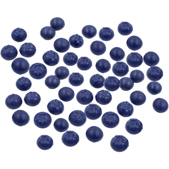 50 Pcs Simulation Blueberry Garland Christmas Decor Fall Floral Picks Artificial Fruit Props Resin