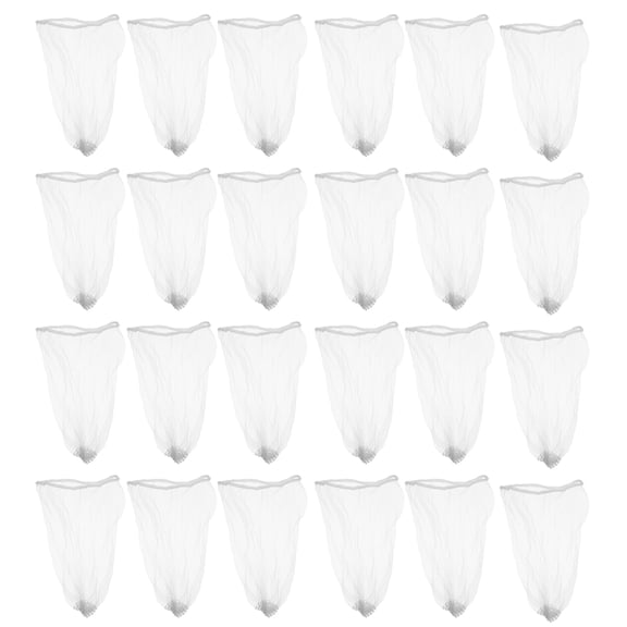 Phenofice Kitchen Sink Mesh Net Drain Strainer White 50Pcs 6.3X3.9X0.2In