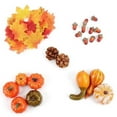 thumbnail image 1 of 50 Pcs Small Artificial Pumpkins and Gourds Kit Fall Harvest Decoration for Home Thanksgiving and Halloween Bowl Fillers, 1 of 6