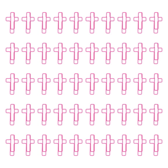 50 Pcs Small Bookmarks Creative Paper Clips Crosses Shaped Bookmarks Holder Planner Clips for Home