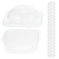 thumbnail image 1 of 50 Pcs Small Round Packaging Boxes Cake Chocolate Clear Packing Cupcake Stand Plastic, 1 of 6
