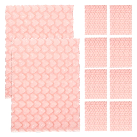 Homoyoyo Charming Pink Heart Bubble Mailers Versatile for Storage and Shipping
