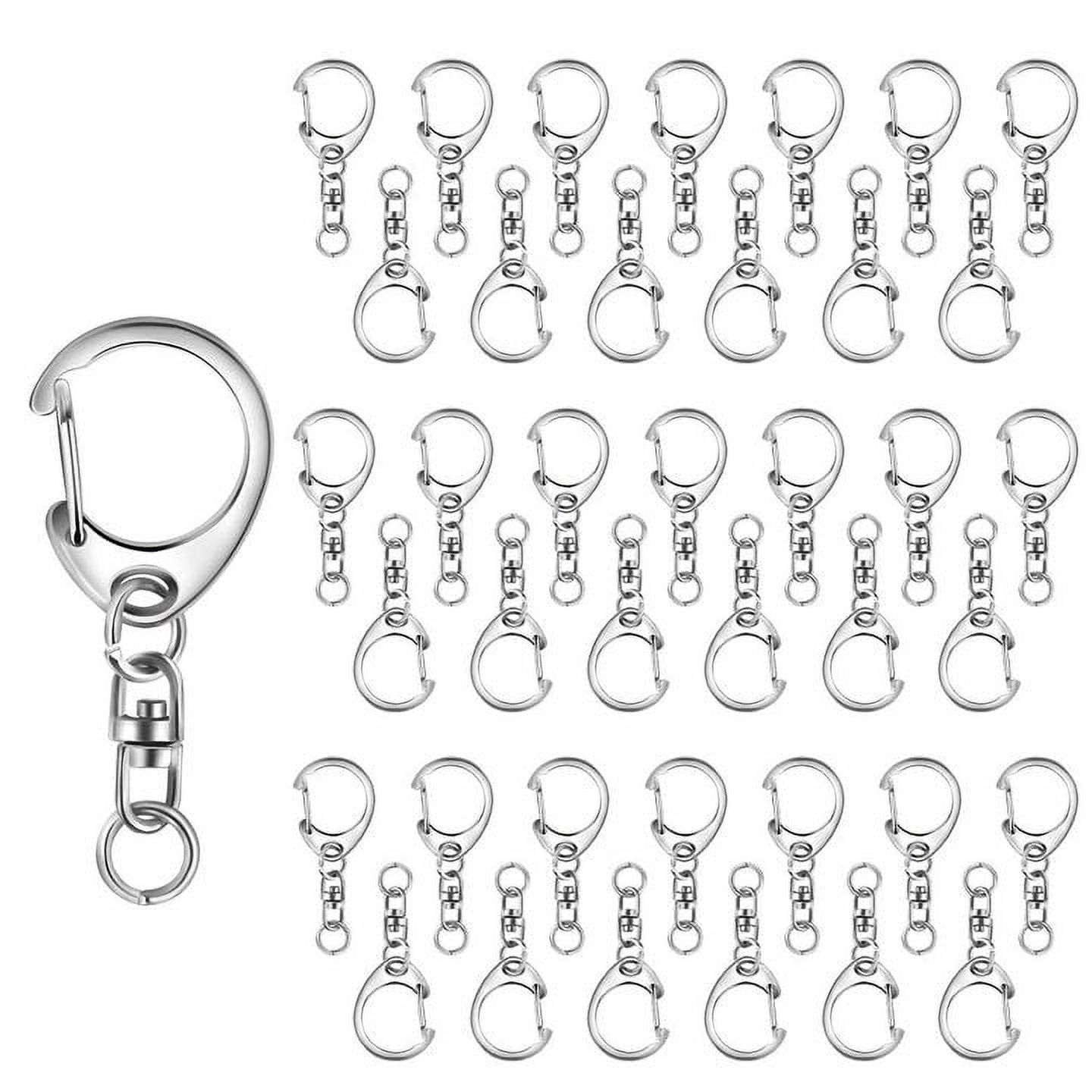 50 Pcs Snap Hook Key Accessories, Viaky Keychain Rings for Lanyard ...