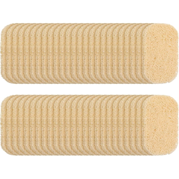 50 Pcs Soap Saver Pad, Holder Accessories, for Shower Kitchen Bathroom Travel Hotel Cleaning(Beige)