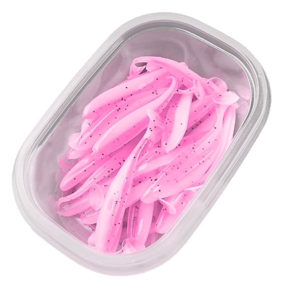 50 Pcs Soft Lures Worm Baits Paddle Tail Swimbaits Lures Bass Fishing Baits