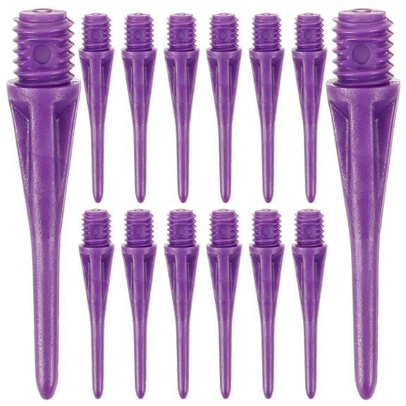 50 Pcs Soft Replacement Practical Heads Flight Major Purple Plastic
