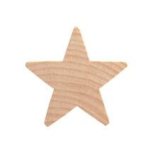 50 Pcs Star Cut Outs 2" tall x 2" wide x 1/4" thick