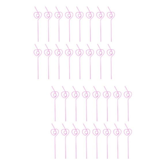 50 Pcs Straw Party Drink Straws Decor Cocktail Decorations for Drinks Smoothie Reusable Bride Child