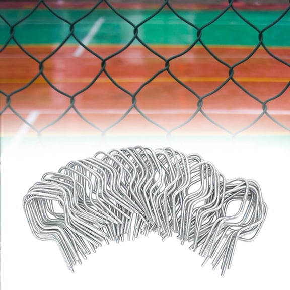 50 Pcs T Post Clips Galvanized Steel Wire Fence Clips Galvanized Steel Tie Ez Twist Preformed Fencing Clip 11 Gauge Fence Ties Pre-Cut Fence Ties for T-Posts/u-Posts