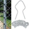 thumbnail image 1 of 50 Pcs T Post Clips Topboutique Metal Wire Fence Clips EZ Twist Preformed Galvanized Steel Tie Wire Pre-Cut Fence Ties for T-Posts/u-Posts for Farm And Garden Security, 1 of 8