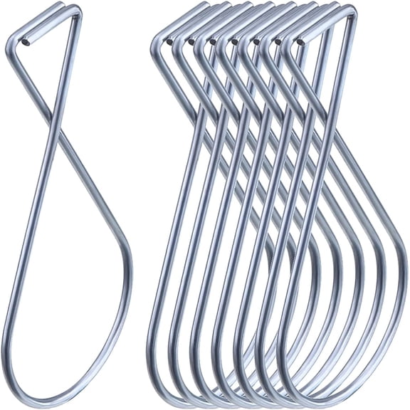 50 Pcs T-bar Drop Ceiling Hooks Metal Hook Clips Professional Daily Home Hanging Decoration