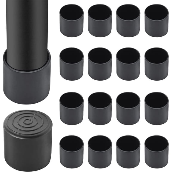 50 Pcs Table Feet Caps,0.39 In Black Non-Slip Leg Tips,Durable Chair Leg Tips Caps,Table Leg Covers Floor Protectors for Hardwood Floors