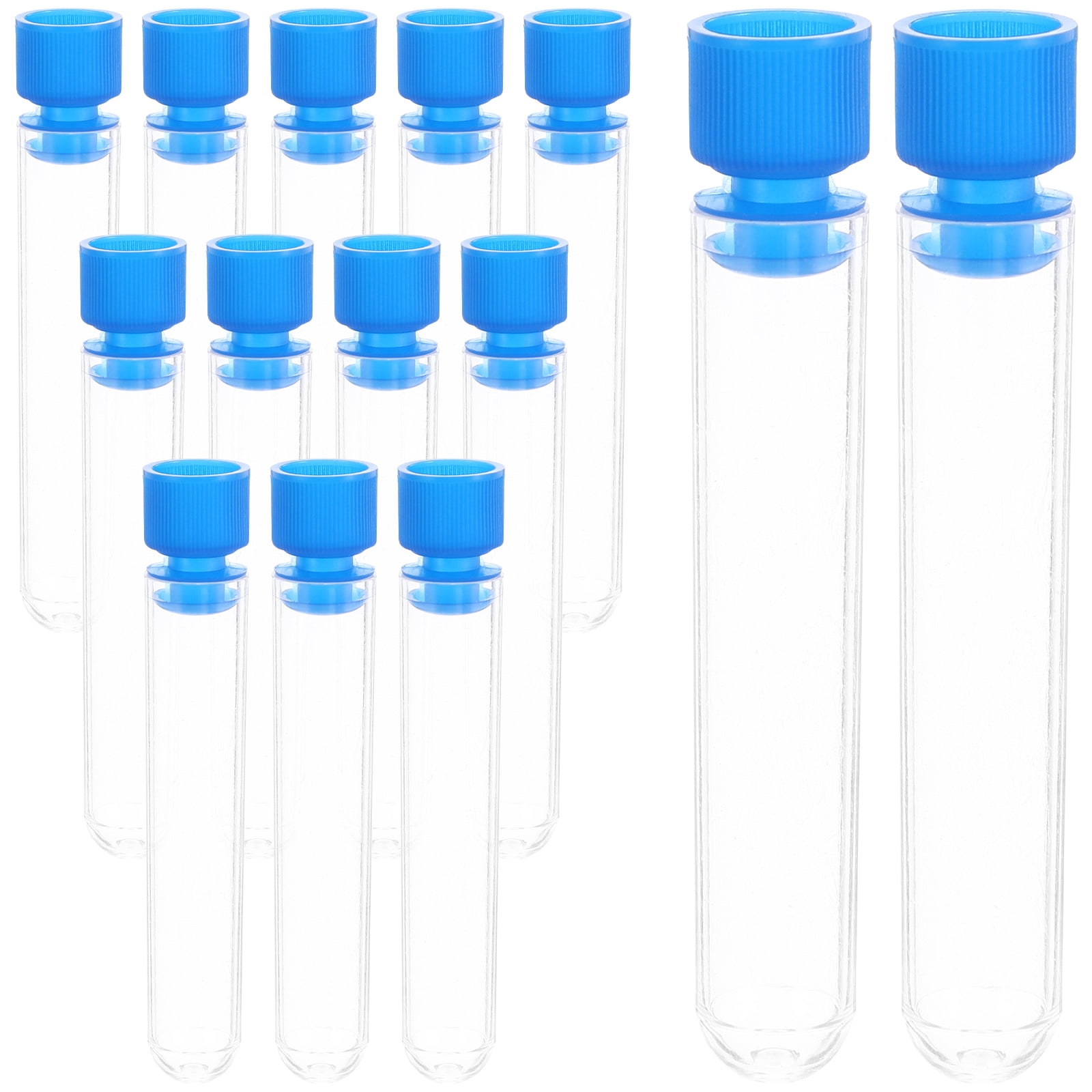 50 Pcs Test Tubes Laboratory Transparent Sampling Free with Cork ...