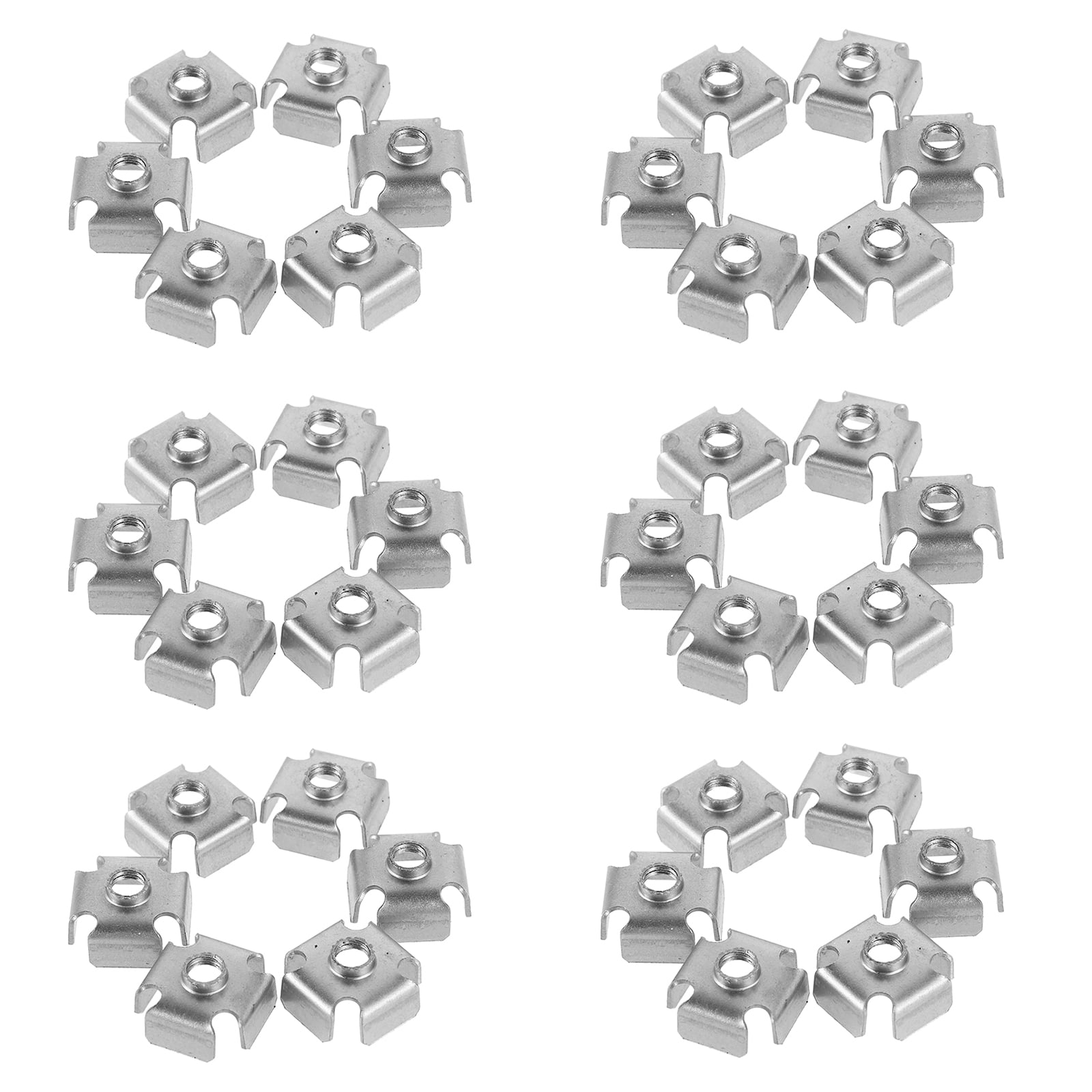 50 Pcs Threaded Inserts Small Square Tube Nut - Walmart.com