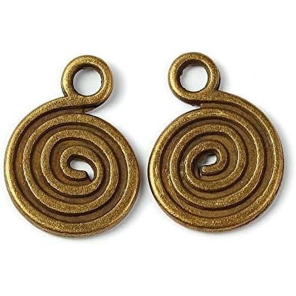 50 Pcs Tibetan Style Alloy Pendants Antique Bronze Pendant Accessory Alloy Jewelry Findings for Women Jewelry DIY Necklace Bracelet Craft Making 13.5x18x1.5mm hole:3mm