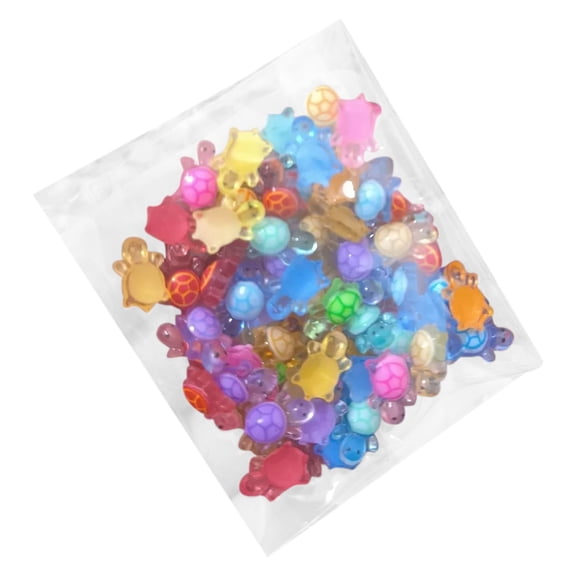50 Pcs Tiny Turtle Toys Resin Charms for DIY Craft Garden Dollhouse Potted Plants