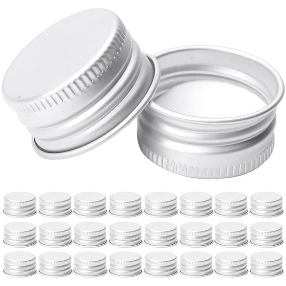 50Pcs Leakproof Metal Screw Caps for Water Bottles Universal Jar Covers Reusable Lids