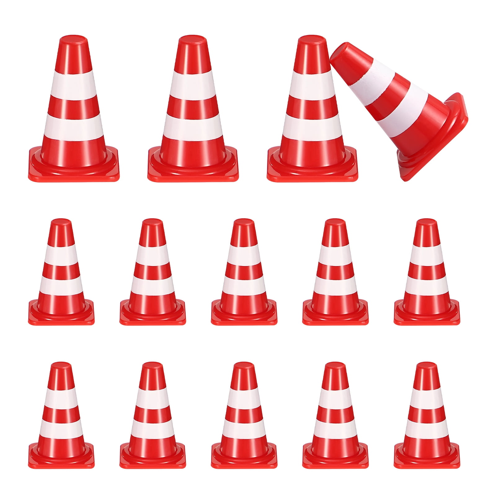50 Pcs Toy Mini Construction Cones Cones Miniature Traffic Cones Roadblock Simulation Props Traffic Cone Mini Child