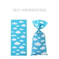 thumbnail image 1 of 50 Pcs Blue Sky White Clouds Treat Bags White Clouds Print Cellophane Candy Bags Cartoon Story Party Favors with Twist Ties for Birthday Party Baby Shower Supplies, 1 of 7