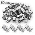 thumbnail image 1 of 50 Pcs Trailer Frame Wire Cable Clips Stainless Steel Solar Panel Clips Metal, 1 of 8