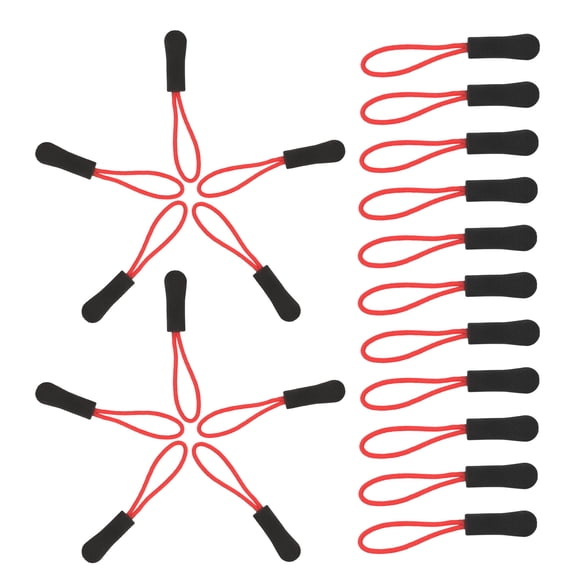 MLINS 50pcs Universal Zipper Pull Cord Extender for Luggage Backpack Zipper Replacement