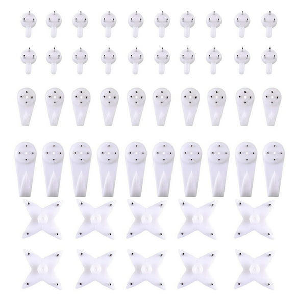 50pcs Small Large Picture Hanger Hooks for Photo Frame Utility Wall Hanger Hooks Set Home Office Photo Wall Decoration