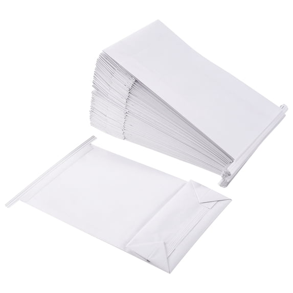 50 Pcs Vomit Bags White Throw Up for Motion Morning Sickness and Hangovers Travel Disposable Paper Puke Bag
