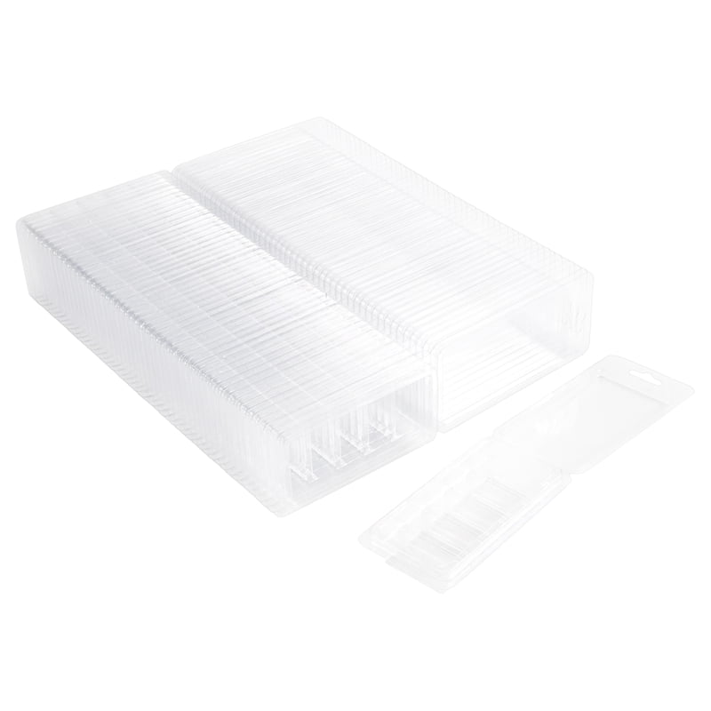 50 Pcs Wax Melt Containers, 5-Cavity Clamshell Molds,Clear Empty ...