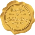 thumbnail image 1 of 50 Pcs Wedding Theme Wax Seal Stickers Love Arrow Seals 3cm Round Seal Adhesive Sticker Wine Label for Sealing Wedding Invitations Envelope Cards Gift Box Decoration, 1 of 7