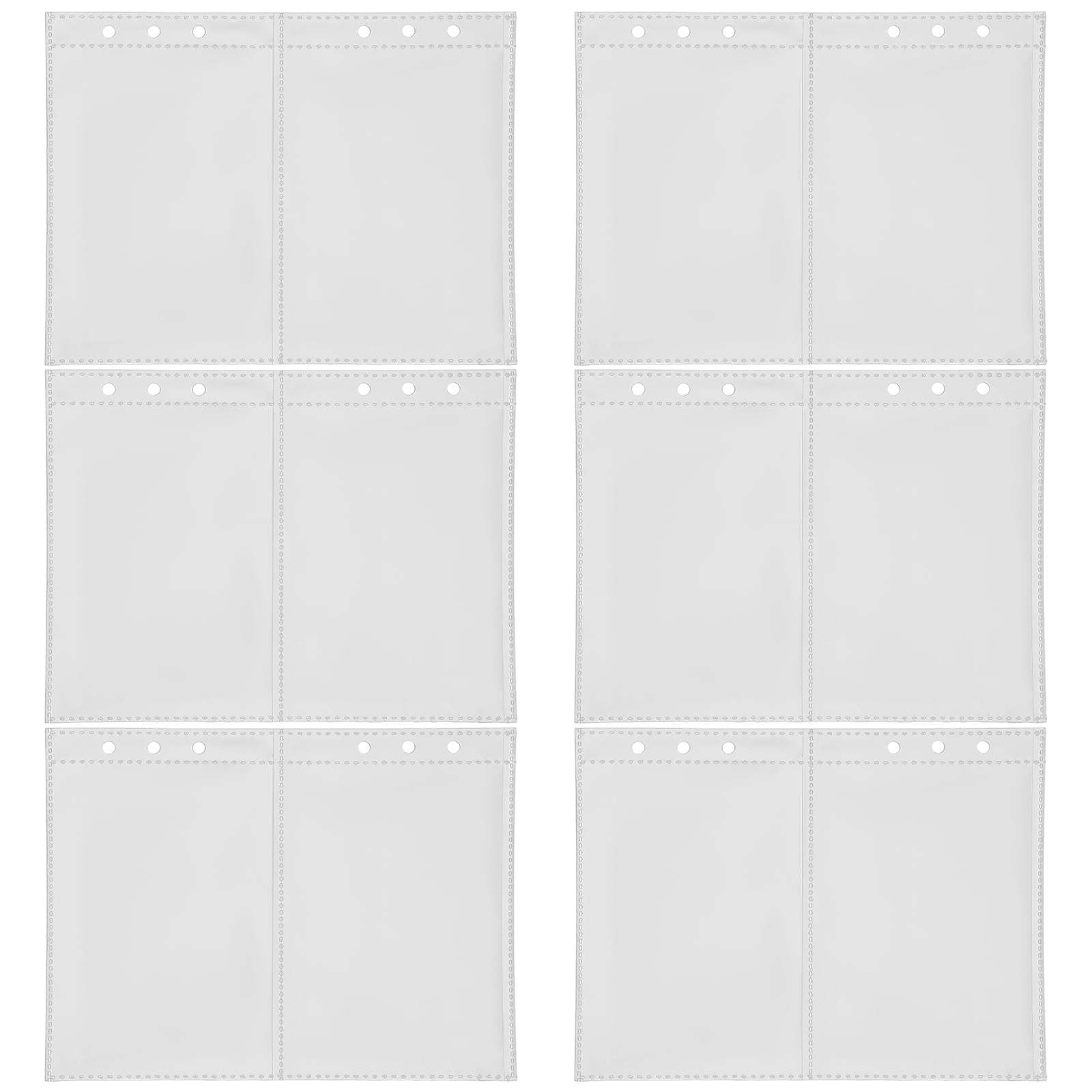 50 Pcs Window Blinds Business Cards Photo Book Album Clear Postcard
