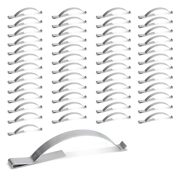 50 Pcs Window Screen Tension Spring, Corner Mount Flat Spring Stainless Steel Clip 2-3/4inch