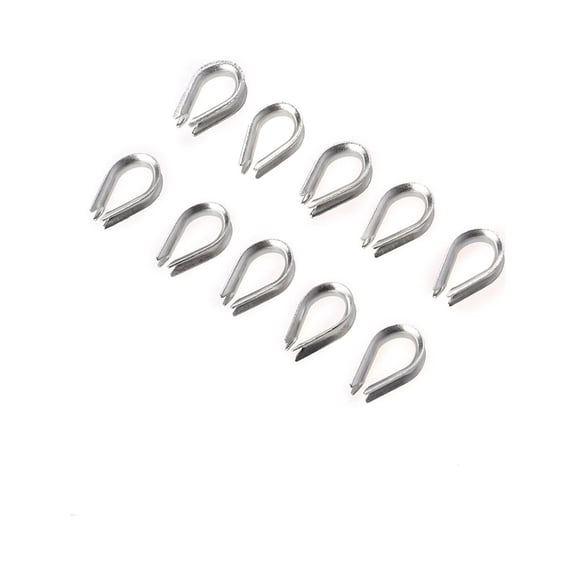 UKCOCO 50Pcs Aluminum Cable Crimps Wire Sleeves with High Hardness for Heavy Duty Cable Use