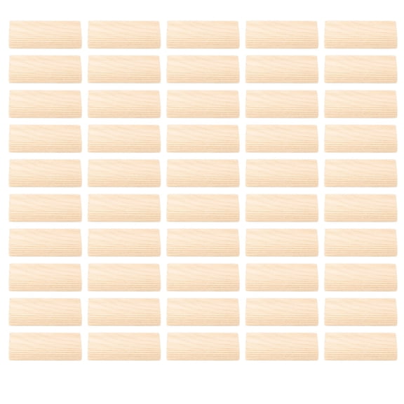 50 Pcs Wood Dowel 10x50mm Solid Beech Wood Tenon Insertion Block for Woodworking Furniture Splicing Cabinet Making Frame Engineering
