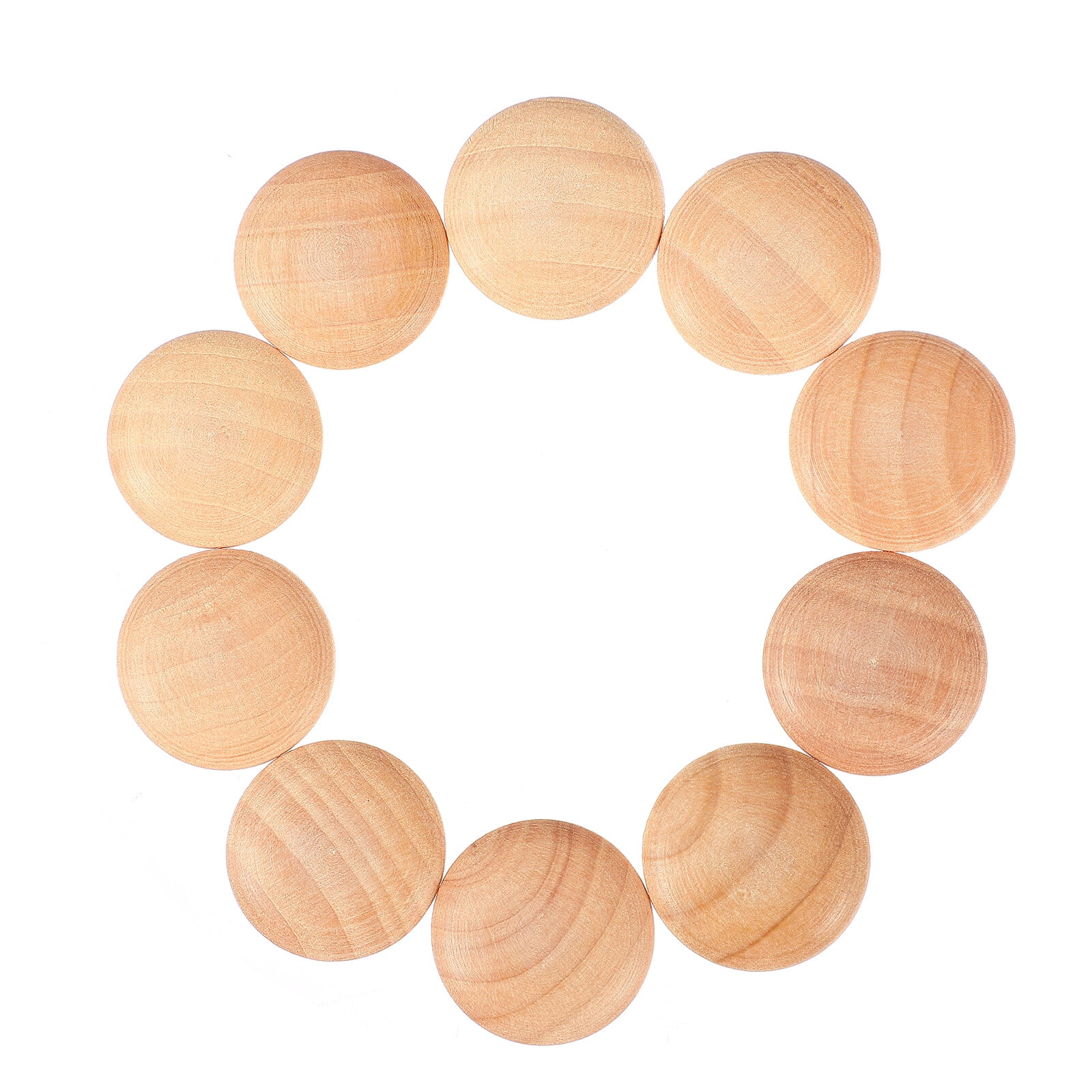 50 Pcs Wooden Hole Plug Decor Furniture Hole Covers Window Trim Round ...