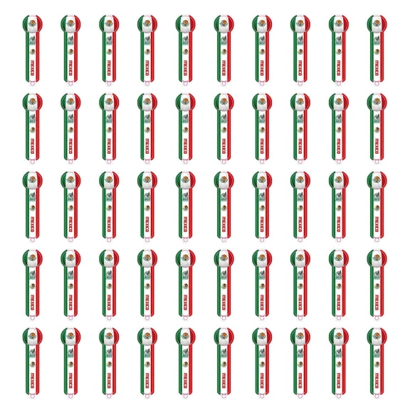 50 Pcs World Cup Inflatable Cheering Sticks, National Flag Colors Assorted, Stadium Rally Noise Makers