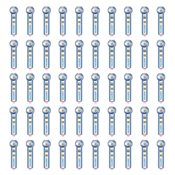 50 Pcs World Cup Inflatable Cheering Sticks, National Flag Colors Assorted, Stadium Rally Noise Makers