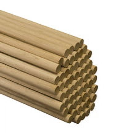 50 Pcs of 5/8" x 36" Birch Wood Dowels