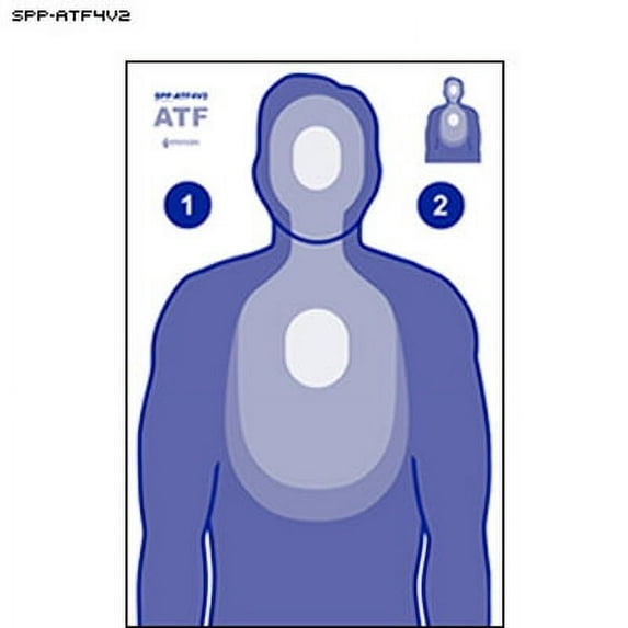 50 Pcs of Bureau of ATF Transitional Target Ink: Blue Size: 23" x 35"