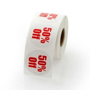 50 Percent Off Labels 1.5"