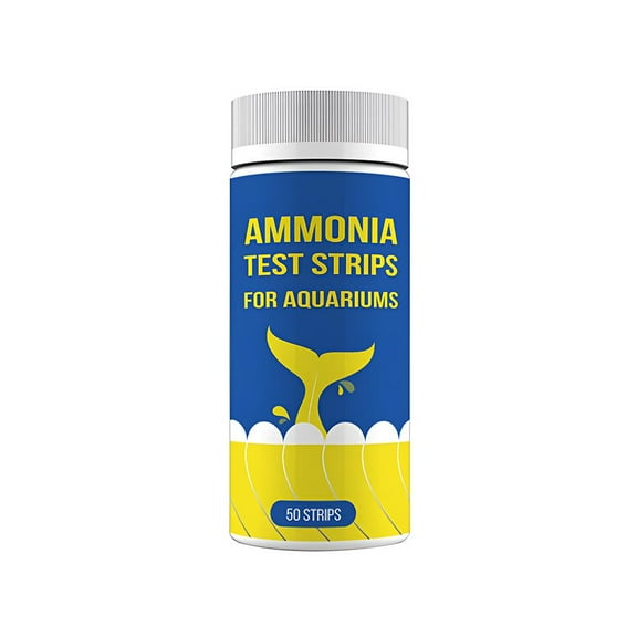 50-Piece Aquarium Ammonia Test Strips Quick Accurate Water Quality Monitoring for Home Tanks