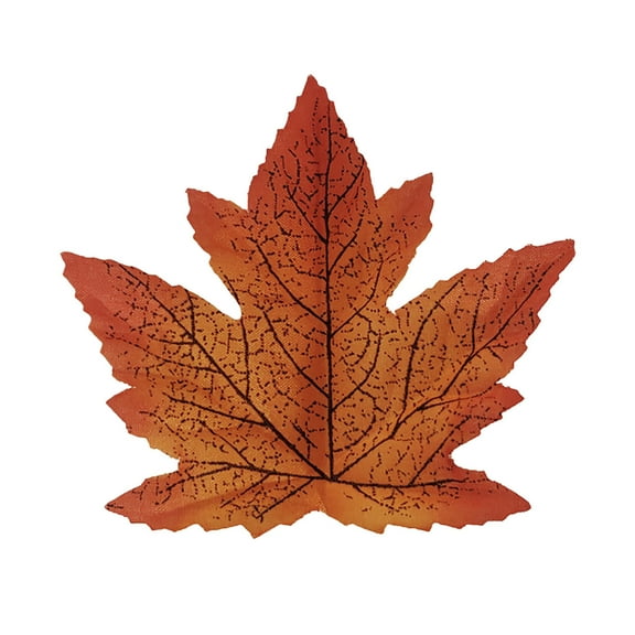 50-Piece Artificial Maple Leaves, Polyester Autumn Foliage for Wedding Thanksgiving Party Table Scatter, 9 Assorted Fall Colors, 3.9 X 3.9 In, 1 Pack of Maple Leaves , 1 Pack of Maple Leaves (50Pc)
