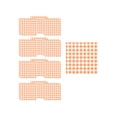 thumbnail image 1 of 50-Piece Check Print Disposable Tableware Set with 9-Inch Paper Plates, Cups and Napkins, Festive Party Supplies for Thanksgiving Banquet, Birthday Reunion, Family Dinner Decoration, 1 of 6