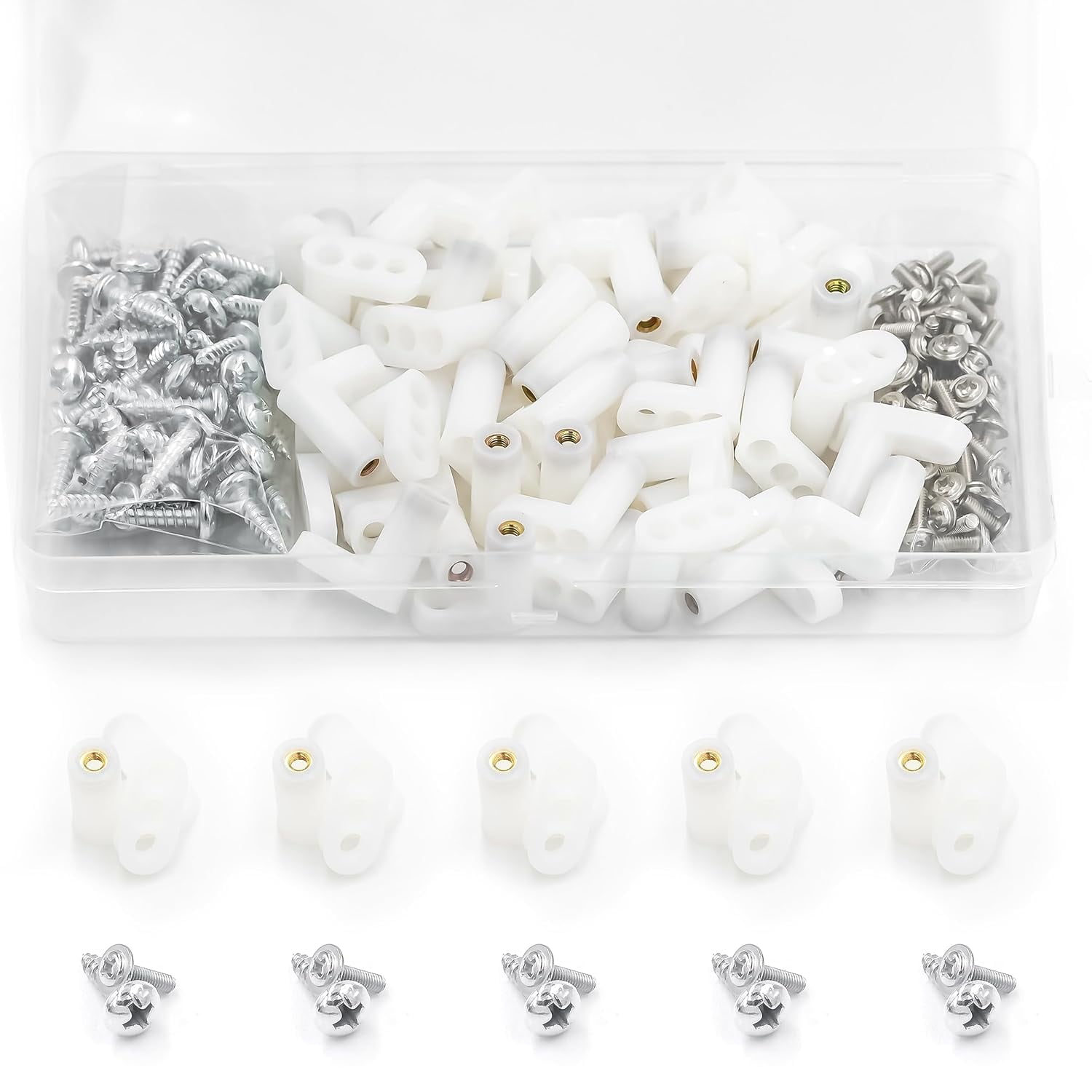 50-Piece Circuit Board Plastic Spacer Column Installation Hardware, Motherboard Spacer Column Foot Pads and Screws