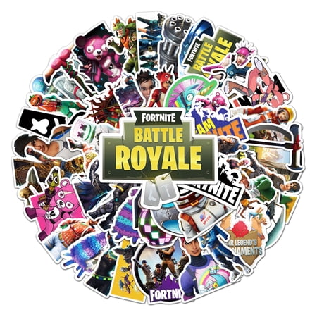50 Piece Fornite Focus Stickers Decals Set for Kids Adults, Waterproof Pixel Fornite Gaming Stickers for Kid Game Reward,Water Bottles, Laptop Decor,Video Game