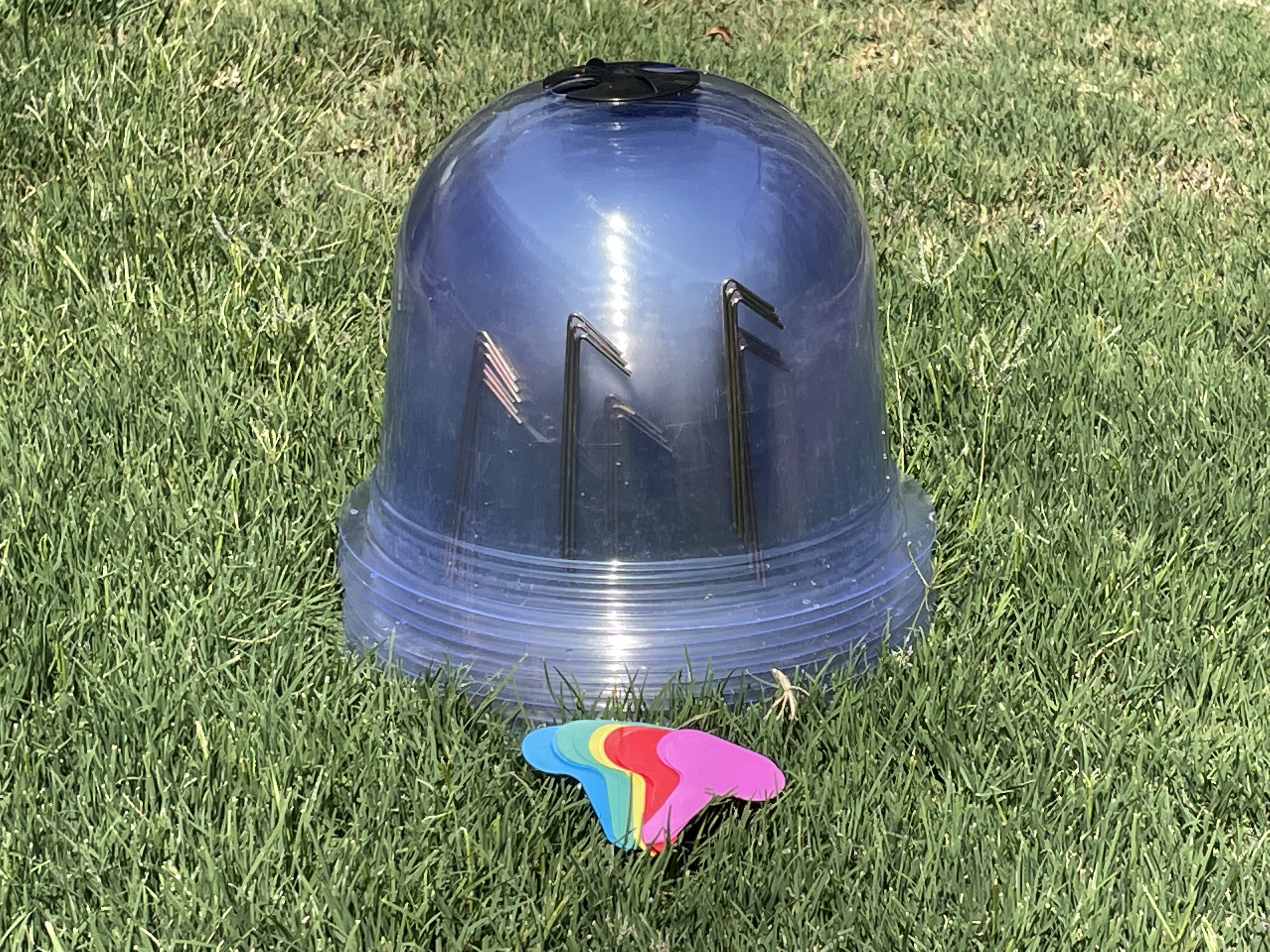 Clear PVC Mini Greenhouse Dome Kit with Metal Stakes