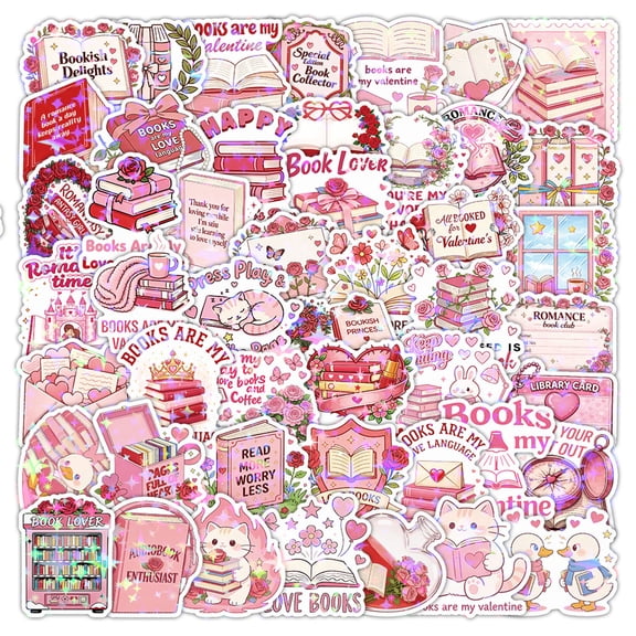 50-Piece Holographic Laser Flash Stickers, Colorful Glittery Decorative Decals With Cute & Vivid Patterns For Scrapbooking, Journaling, Diy Craft Projects, Phone & Laptop