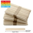 thumbnail image 1 of 50 Piece Natural Wood Popsicle Sticks for DIY Crafts and Ice Cream, Unfinished Sticks for Classroom or Party Projects, Safe Rounded Edges, 1 of 2