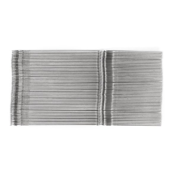 50-Piece Stainless Steel Knitting Machine Needles Set - Durable Silver Sewing Needles for DIY Craft Projects
